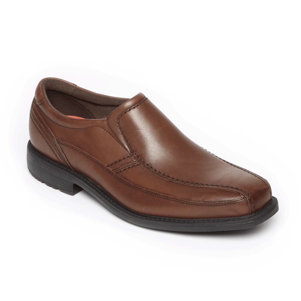 Rockport Canada Style Leader 2 Bike Toe - Mens Slip-Ons Brown (OKB236058)